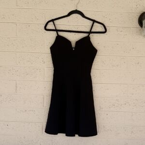 Almost Famous Black Fit and flare Swing Dress size Small